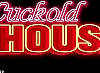 Naughty girlfriend wakes cuckold boyfriend for hot threesome with friend