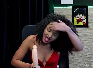 peek at mia luz's teasing swing chat with tifany on sheer red - part 1 vibes