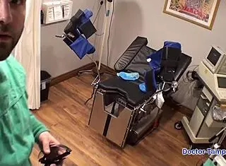 dr tampa's LATEX hospital torment handcuffs petite olivia kassady screaming