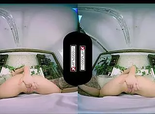 poison ivy cosplay vr features stunning redhead in garage getting smashed hard