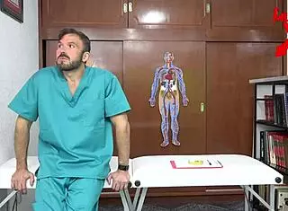 patient begs doctor for hard office fuck in lingerie