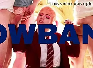 two british 18+ teens sneakily suck cock at the party