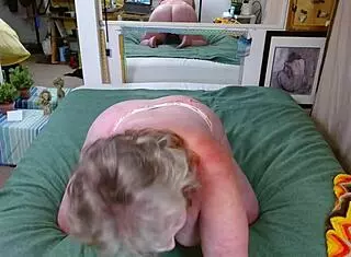 1131 Orange Thong Hugs Dawnskye1962's Sexiest Curvy PAWG Ass