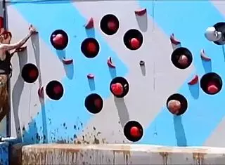 Danish Bikini Girls Slip in Sexy Wipeout