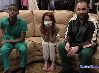 dr tampa hooks up with jewel backstage in florida spanking her shaved pussy