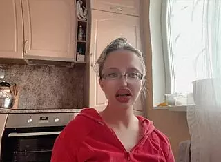 huge kinky glasses fetish long nails tease