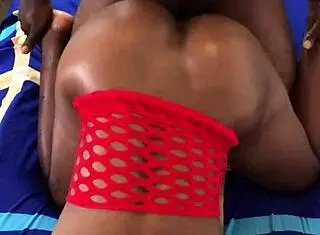 Hot Black Babe Bent Over For Intense Doggystyle Pounding