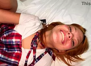 stepdad ignores begs shoves huge cock in tight latina teen pussy punishing creampie rough homemade