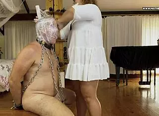 Mistress April, punish this patient's cock with your medical torment now!