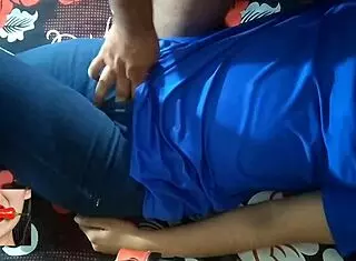 neighbor bride rides cock cowgirl on honeymoon creampie closeup