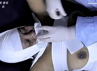 Mistress April, punish this patient's cock with your medical torment now!