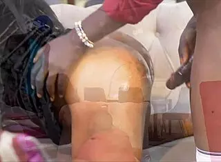 i helped my buddy talk his horny ex into a wet threesome with her big ass ebony friend