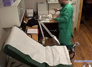 dr tampa's LATEX hospital torment handcuffs petite olivia kassady screaming