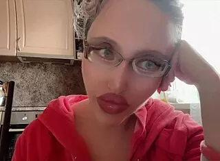 huge kinky glasses fetish long nails tease