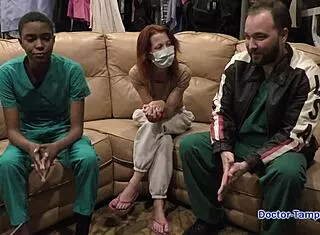 dr tampa hooks up with jewel backstage in florida spanking her shaved pussy