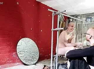 bound slave in metal begs desperately for shattering orgasm release