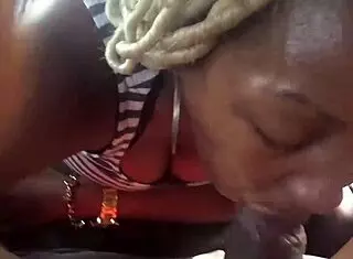 black babe gives HARDCORE car backseat blowjob in public outdoors