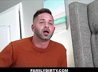 petite 18+ STEPDAUGHTER cums hard w STEP-DAD'S big dick after he CAUGHT her playing