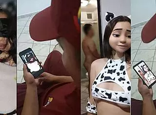 Mi novia envía videos raros de su tío follándola!!