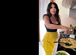 famous italian milf teaches pasta sensually