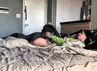 Romantic Sex on Chilly Day with Tattooed Latina Amberzinha Feels So Good!