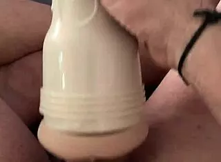 caught you watching porn? jerk my big dick with fleshlight now!
