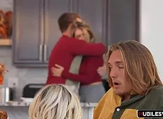 In the family swap, mum spots her teasing girl eyeing the sons hungrily