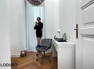 i begged my boss julia north for that anal pounding and cum swallow to keep my secretary job