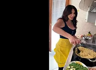 famous italian milf teaches pasta sensually