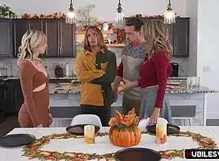 In the family swap, mum spots her teasing girl eyeing the sons hungrily