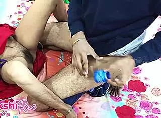 Indian bhabi sakshi's hot saree pussy pounding with dirty talk creampie
