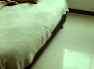 Three girls ravage one guy's cock in inverse gangbang frenzy