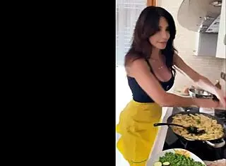 famous italian milf teaches pasta sensually
