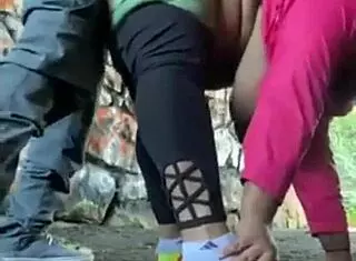 stumbled on black monster cock ravaging wet milf outdoors