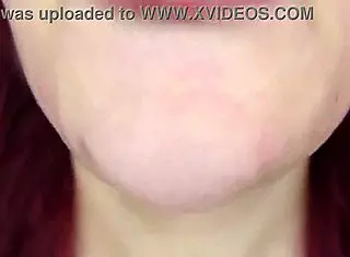 close up tongue dives deep into wet pussy lips clit