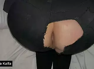 arab stepmom begs quickie bent over juicy tight pussy cum on ass 😏💦