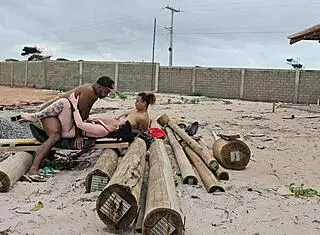 Carpenter's Surprise Threesome Payment From Big Ass Brazilian Bosses! 🔥🍑💦