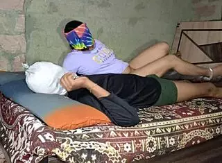 Desi indian step-sister sneaks nasty fingering sex video homemade