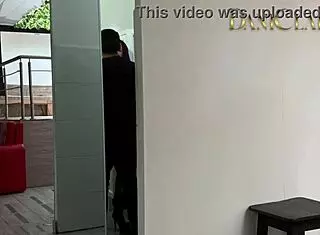 my chubby latina girlfriend's wet nasty deepthroat blowjob in bar bathroom