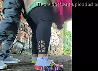 stumbled on black monster cock ravaging wet milf outdoors