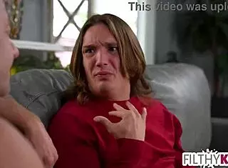 Stepdad Forces Stepson to Work on MILF Mother-in-Law