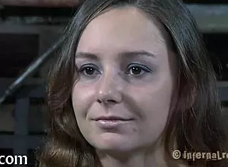 Whipping Bound Shaved Pussy in Rough BDSM Fuck