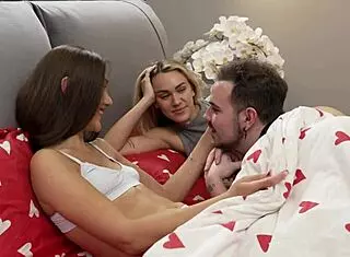 he came for workout but ended up exhausted from our threesome fun