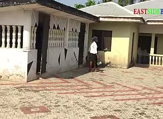 church site inspection turns into ebony bbw doggystyle creampie bang