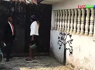 church site inspection turns into ebony bbw doggystyle creampie bang