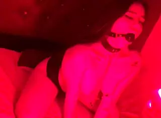 Exhibitionist kittydj bound tight as master delivers harsh punishment display