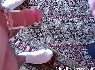 You can't escape this tight chastity device bondage!