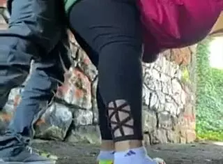 stumbled on black monster cock ravaging wet milf outdoors