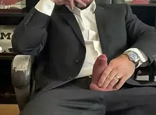 jason collins puffs cigar with throbbing boner out