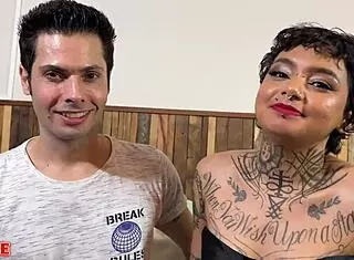 damn this cute latina petite in wild threesome with cuck bf n friend